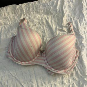 Victoria's Secret Pink/White Striped Bra